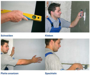 Silikatplatten Einbau