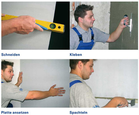 Silikatplatten Einbau