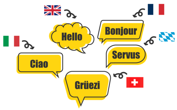 gesprochene Sprachen bei der Wohnklimaplatte