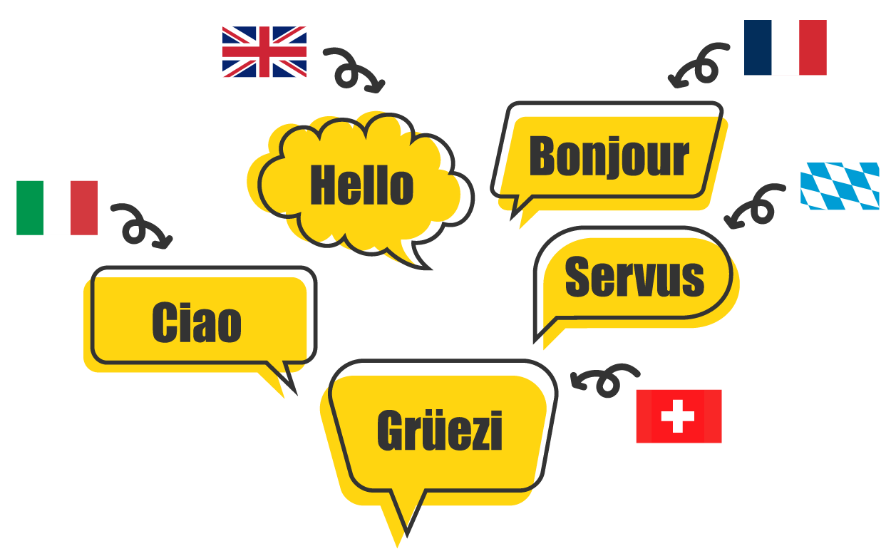 gesprochene Sprachen bei der Wohnklimaplatte